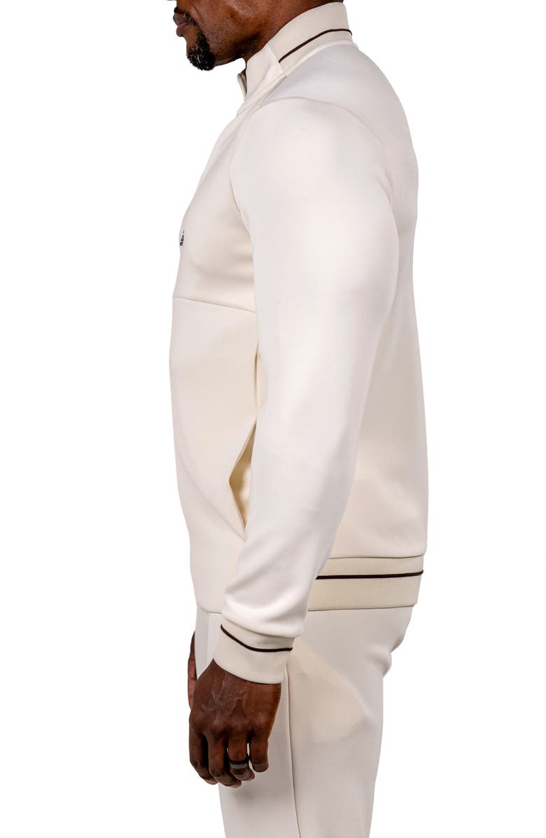 Maceoo Marthyr0001 White Zip Sweatshirt, Alternate, color, White