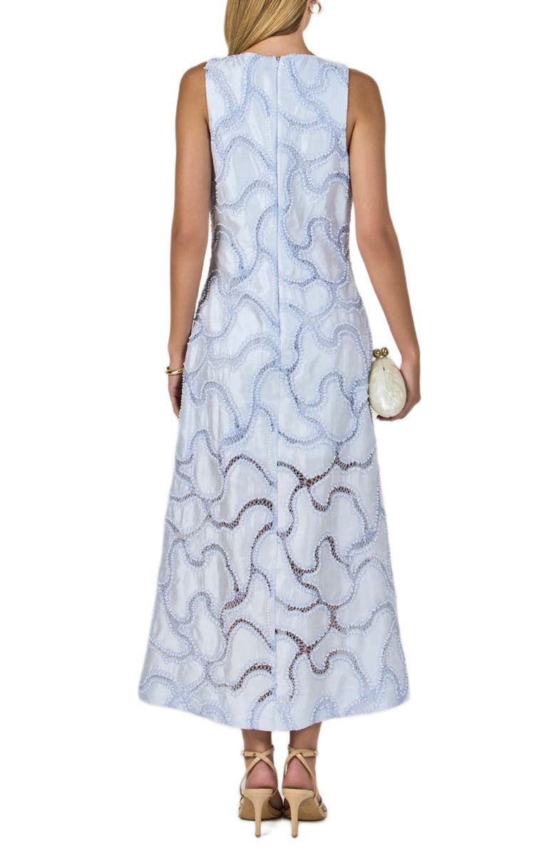 Endless Rose Beaded Embellishment Sleeveless Dress, Alternate, color, Powder Blue