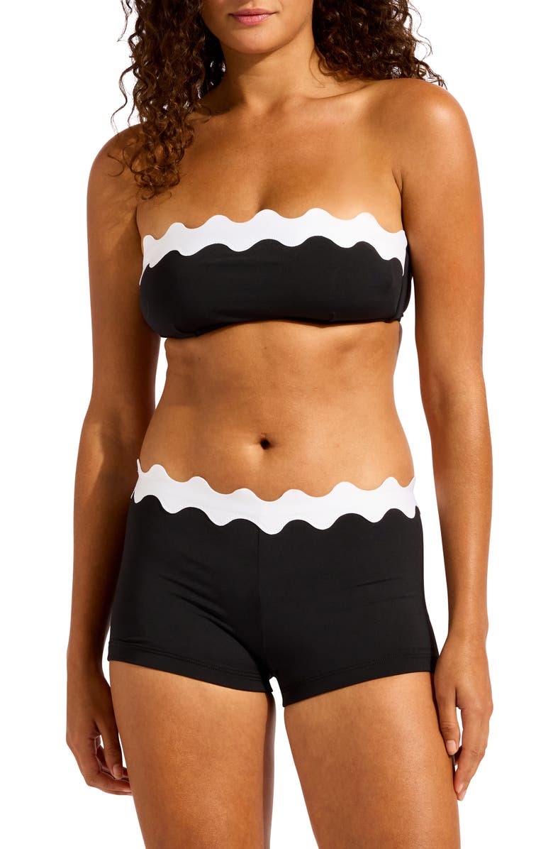 Seafolly Ric Rac Boyleg Swim Shorts, Alternate, color, 