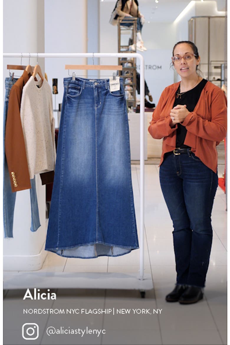 Kailani Mermaid Denim Maxi Skirt video