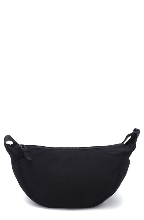 Black Sporty Adjustable Moon Bag