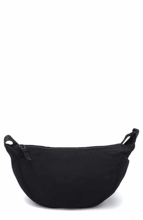 Adornia Black Sporty Adjustable Moon Bag
