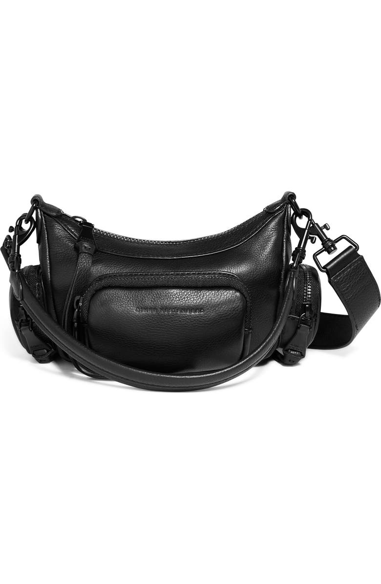 AIMEE Away We Go Mini Convertible Crossbody Bag, Main, color, Black