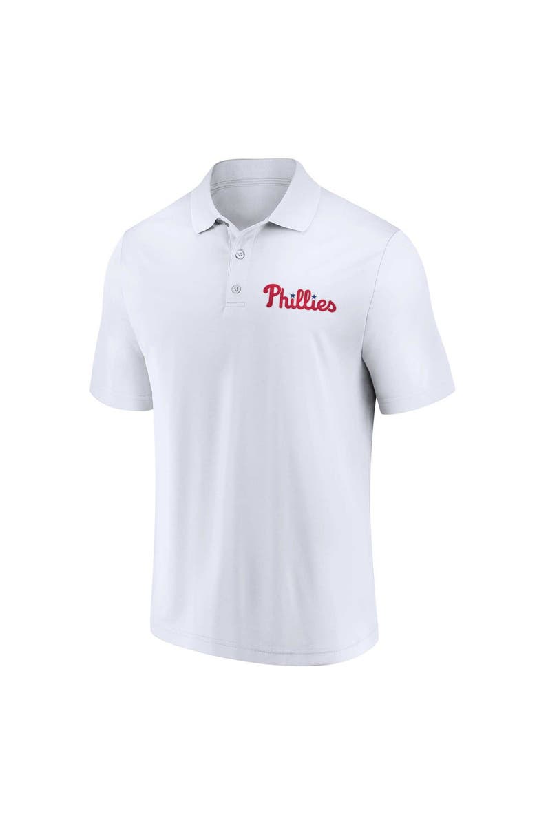 FANATICS Men's Fanatics Branded Red/White Philadelphia Phillies Two-Pack Logo Lockup Polo Set, Alternate, color, Red