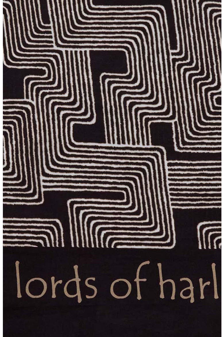 Inter Twine Womens Printed Scarf, Alternate, color, INTER TWINE BLACK