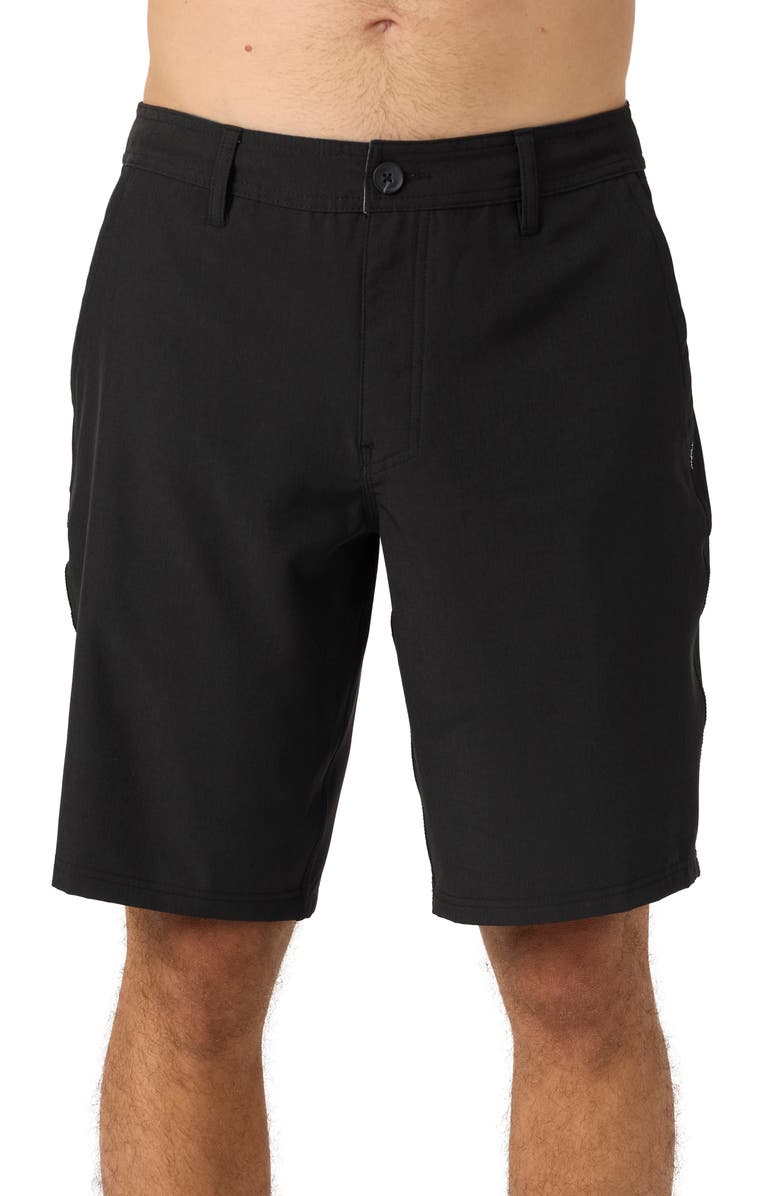 O'Neill Reserve Water Repellent Shorts, Main, color, Heather Black