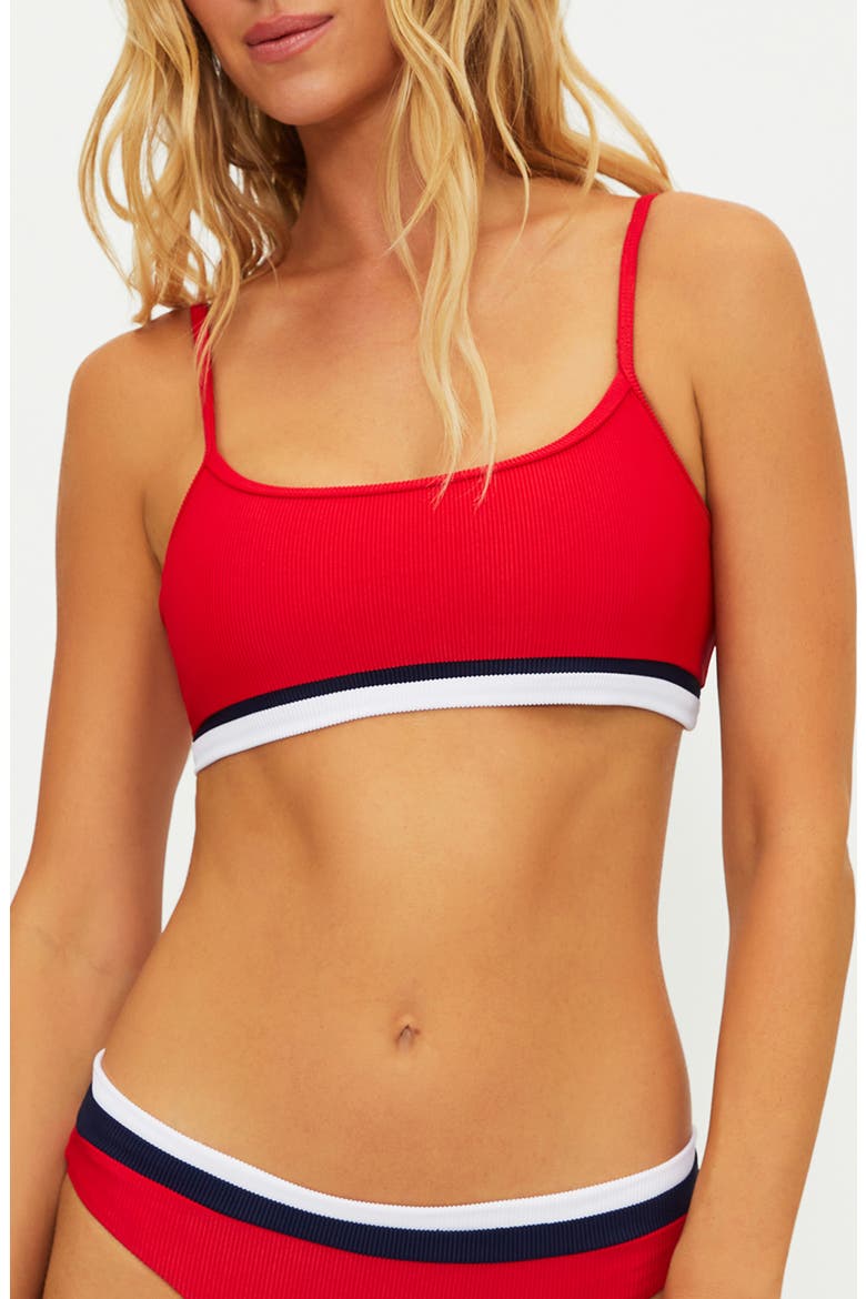 Val Rib Bikini Top, Main, color, CRIMSON FIREWORK COLORBLOCK