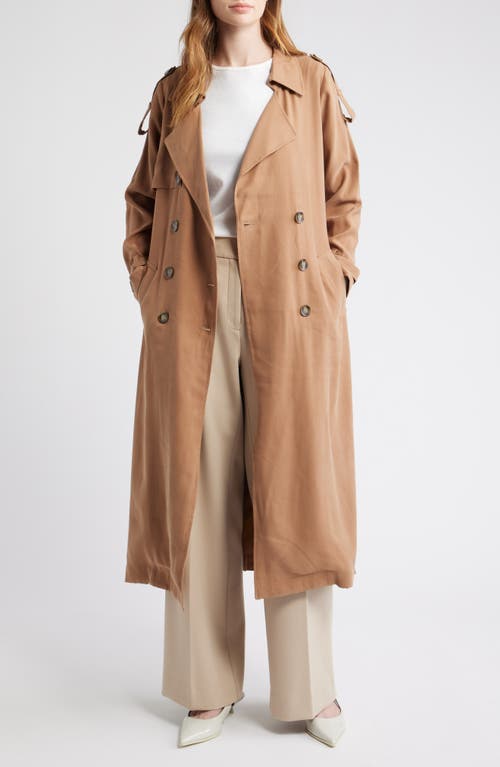 Dra Hayden Trench Coat In Brown