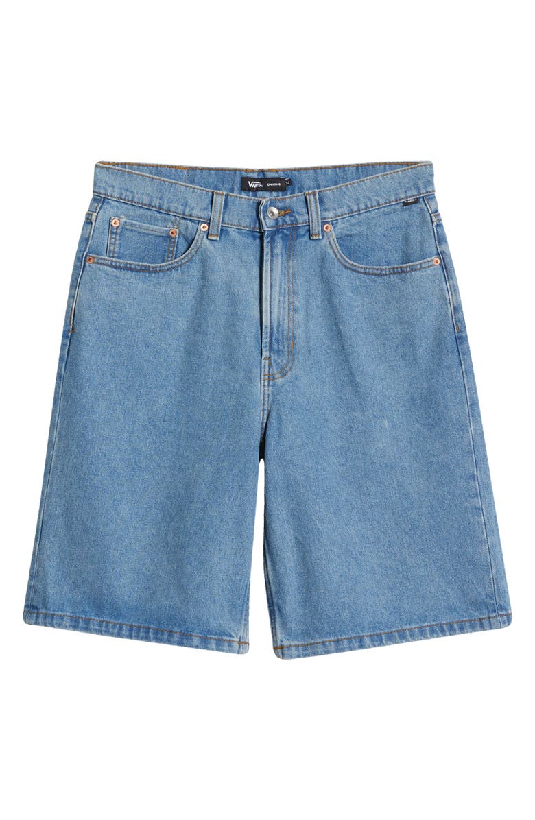 Vans Check-5 Baggy Denim Shorts, Alternate, color, 