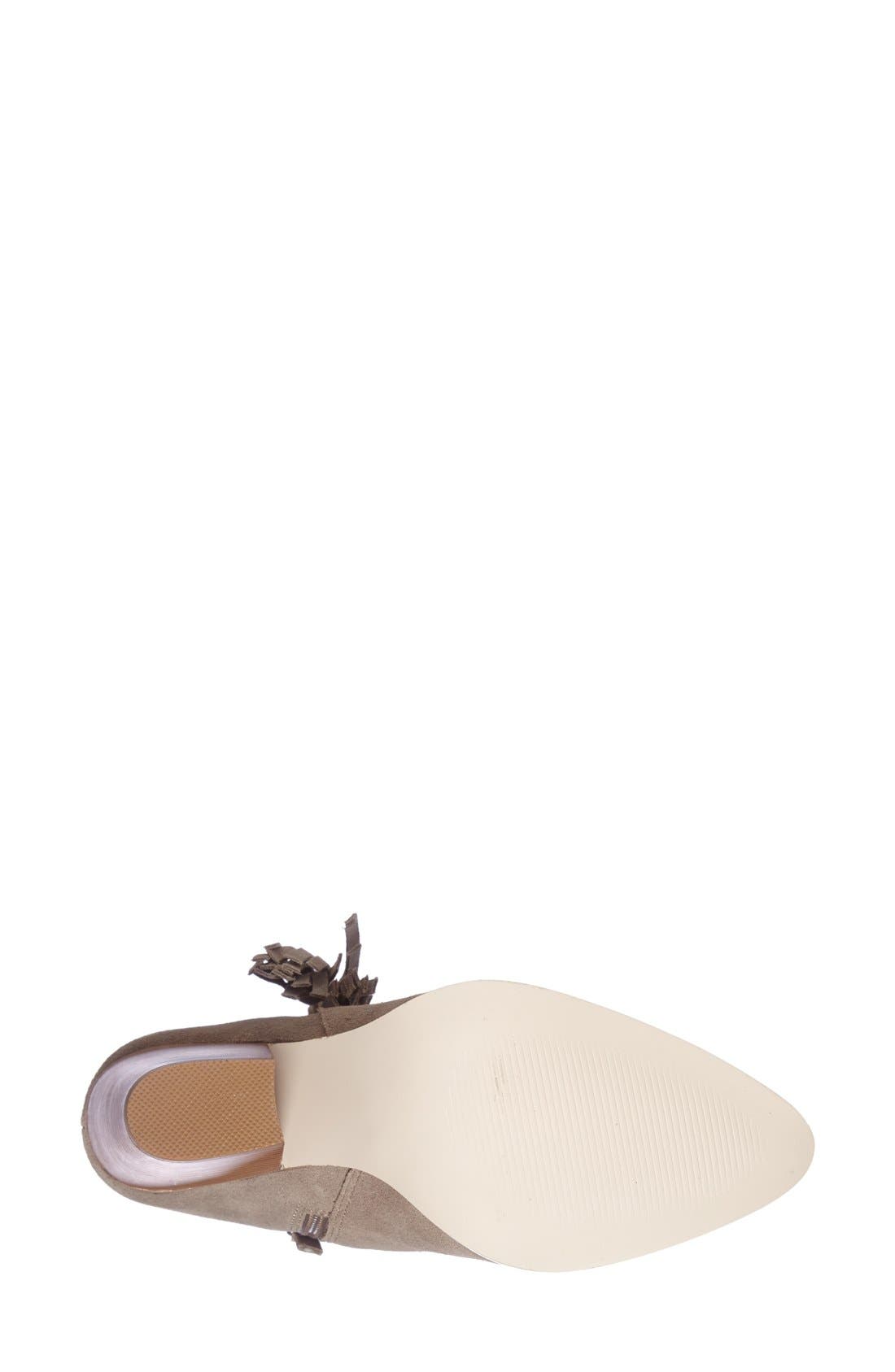 'Talisha' Tassel Bootie (Women), Alternate, color, TAUPE SUEDE