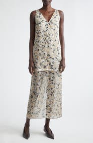 Altuzarra Katrin Abstract Animal Print Maxi Dress
