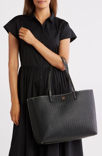 Sam Edelman Eva Large Woven Tote Bag & Pouch | Nordstromrack