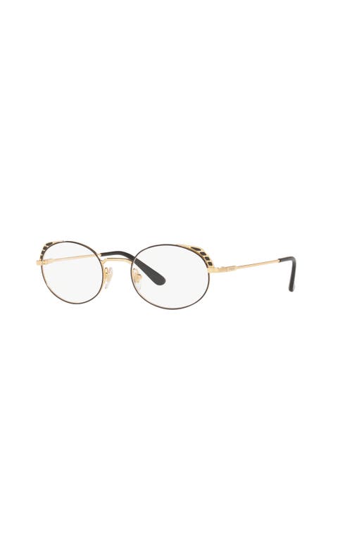 Vogue Eyewear 50mm Irregular Optical Glasses In Gold