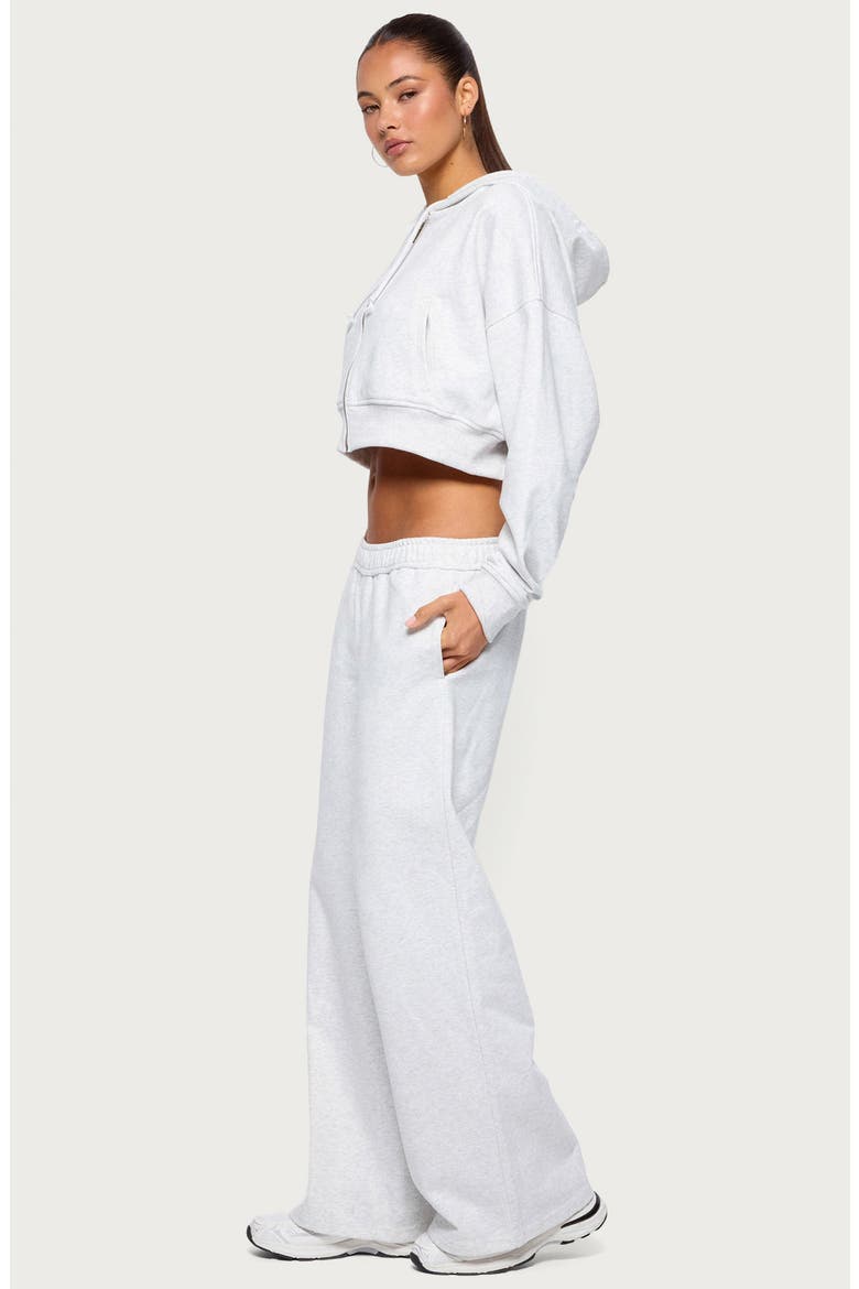 Byrdi Low Rise Wide Leg Sweatpants, Alternate, color, GRAY-MELANGE