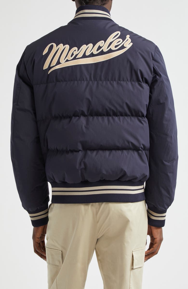 Moncler Lateltin Varsity Bomber Jacket, Alternate, color, 