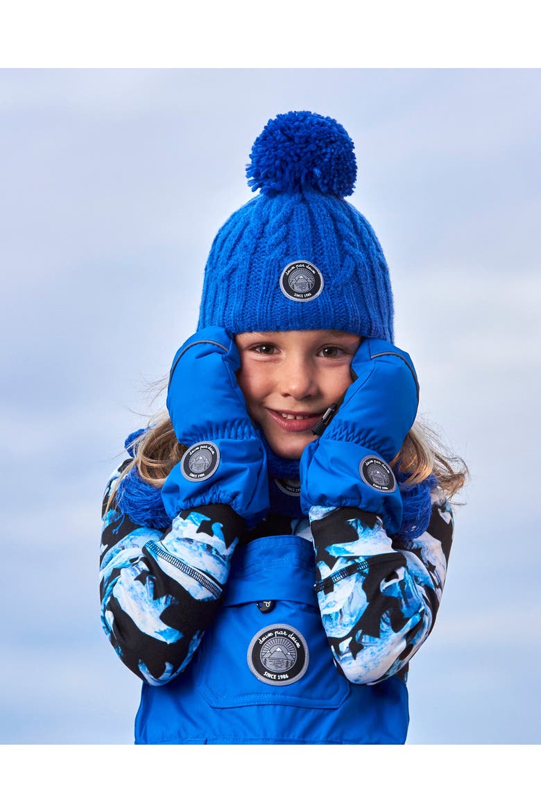 Boy's Solid Mittens Royal Blue, Alternate, color, Princess Blue