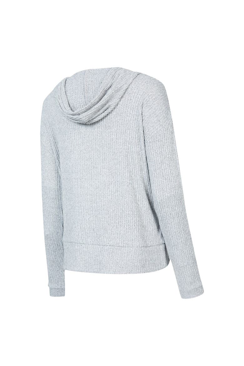 Women's Concepts Sport Gray Los Angeles Chargers Juniper Long Sleeve Hoodie T-Shirt & Shorts Set, Alternate, color, Gray