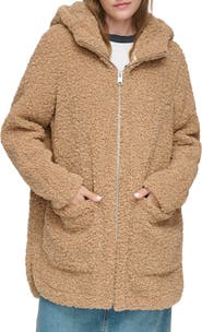 Andrew Marc Seneca Faux Shearling Hooded Jacket