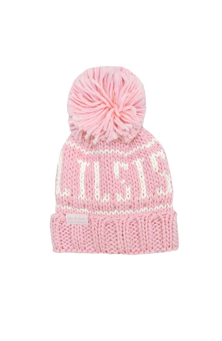 Bits & Bows Lil Sis Bobble Hat, Main, color, Pink