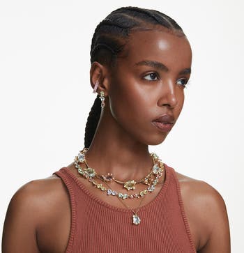 Swarovski Gema Crystal Station Collar Necklace Nordstrom