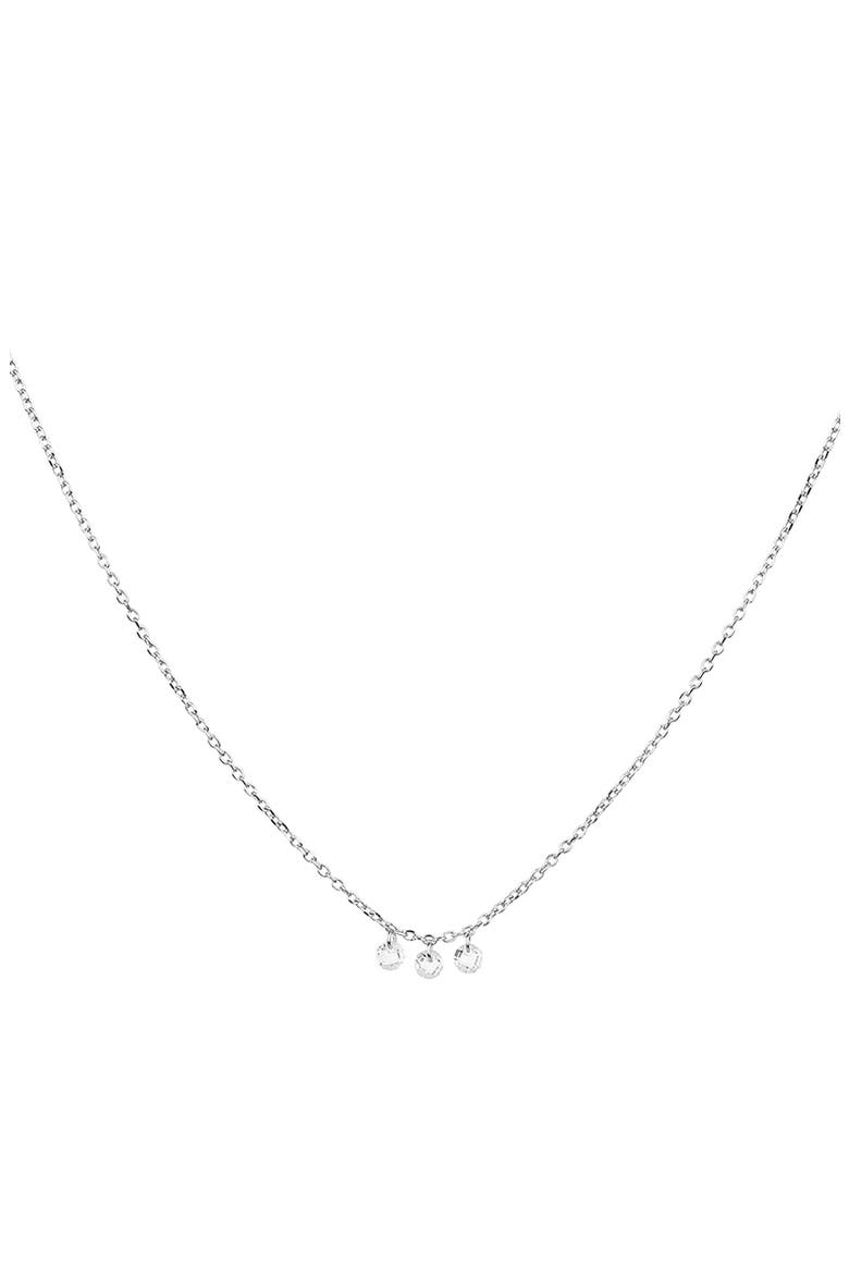 Sterling Silver 18k Gold Plated Emmeline Necklace Dainty Trendy Gift, Main, color, Silver