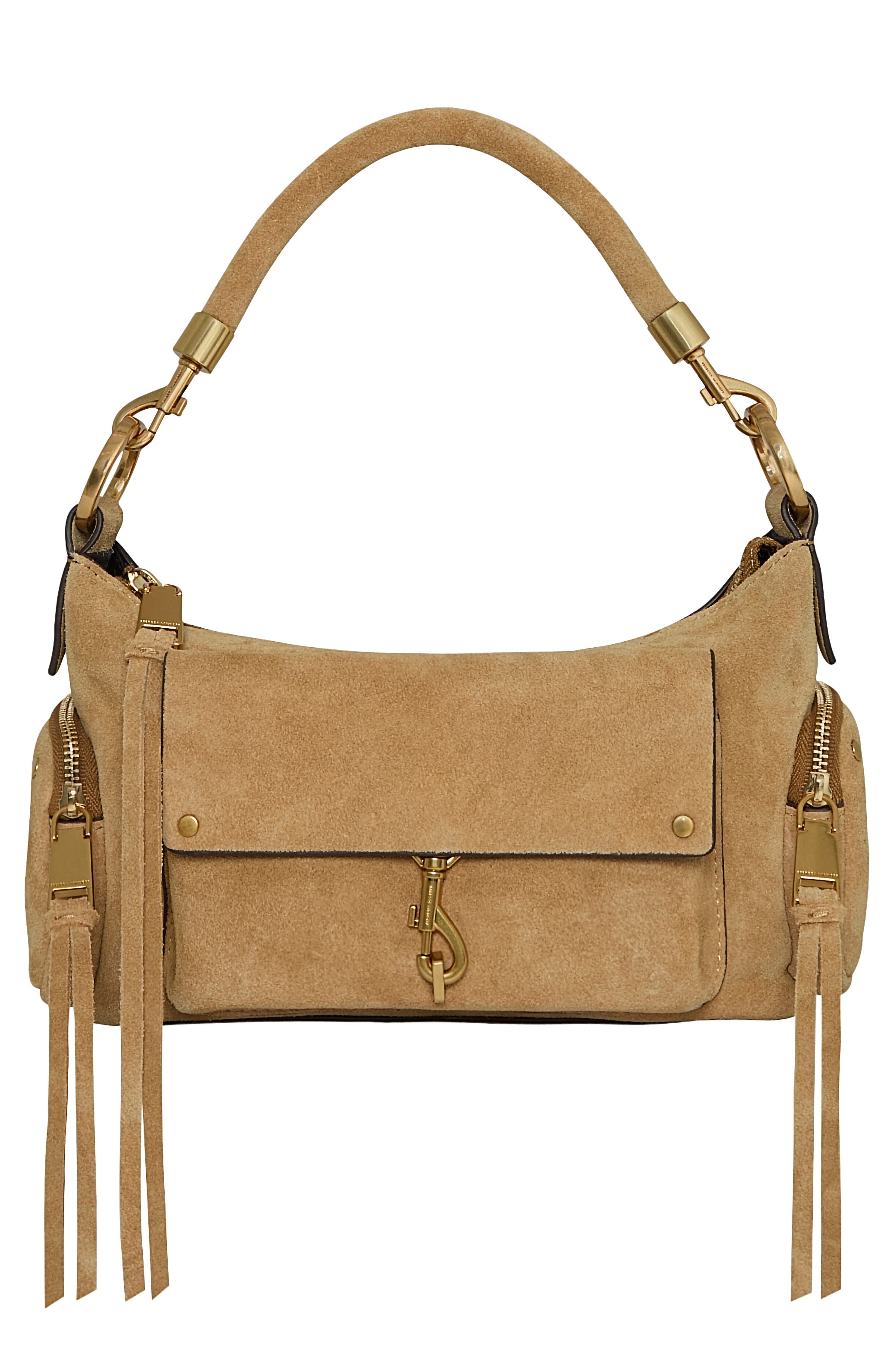 MAB Utility Leather Shoulder Bag, Main, color, CHESTNUT