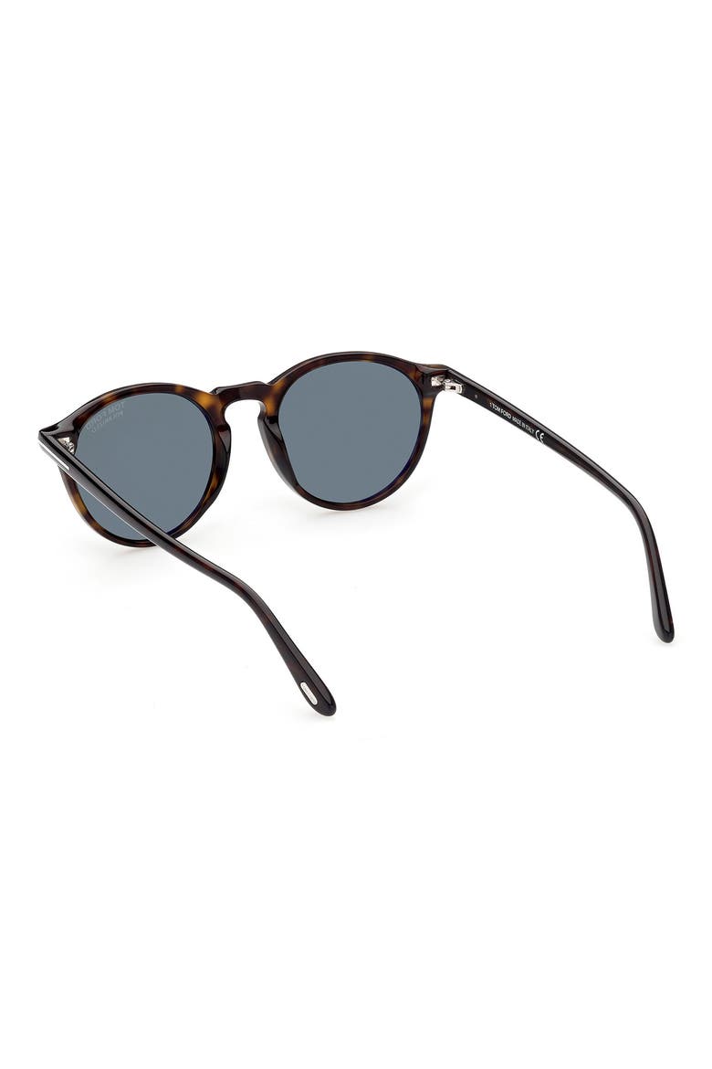 Aurele 52mm Polarized Round Sunglasses, Alternate, color, DHAV/ GRNPZ