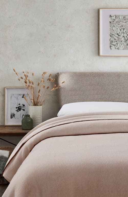 Melange Home Wool Blend Blanket In Camel