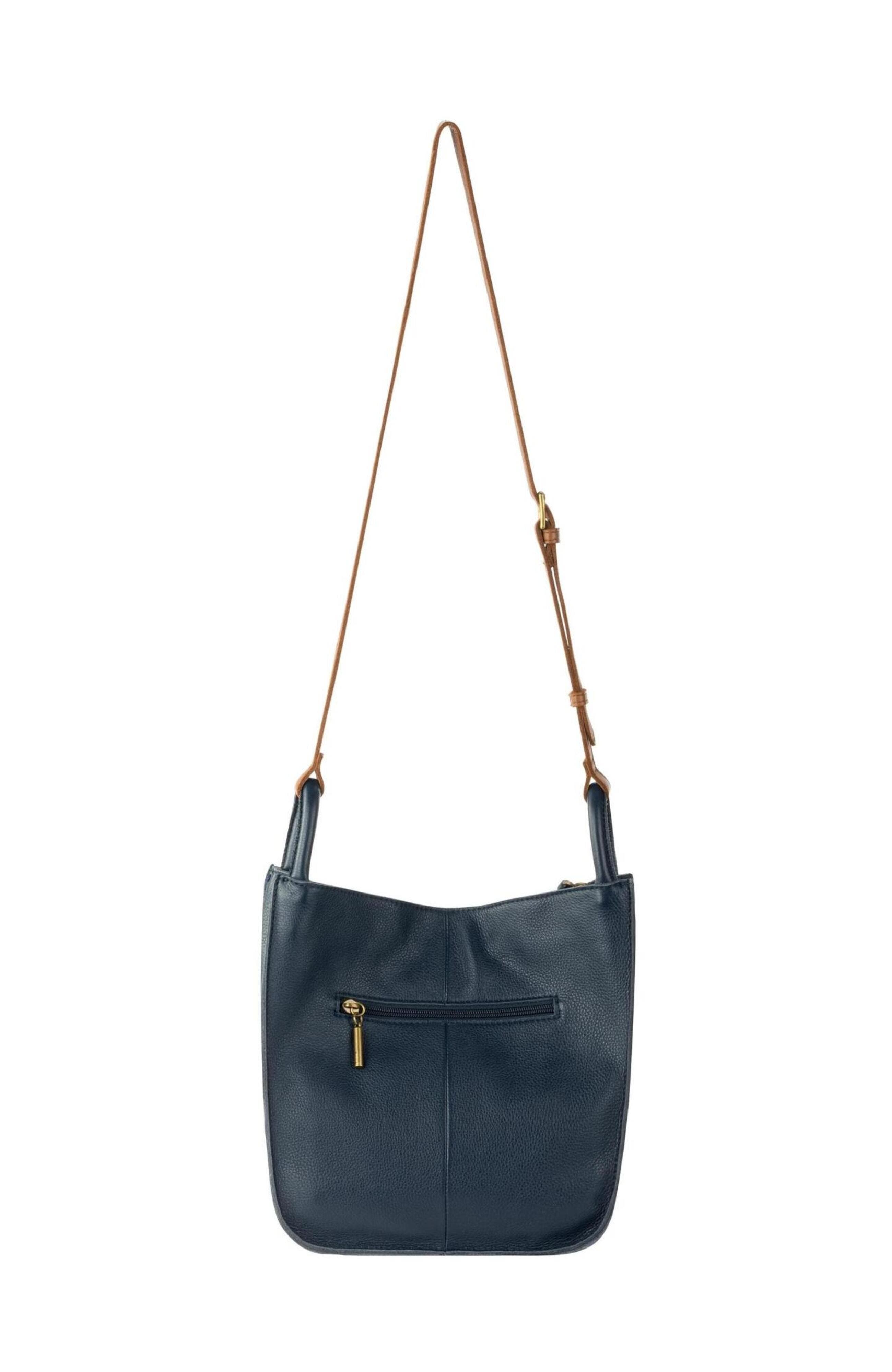 Los Feliz Crossbody Leather Bag, Alternate, color, Indigo