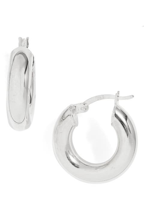 Chunky Tube Hoop Earrings