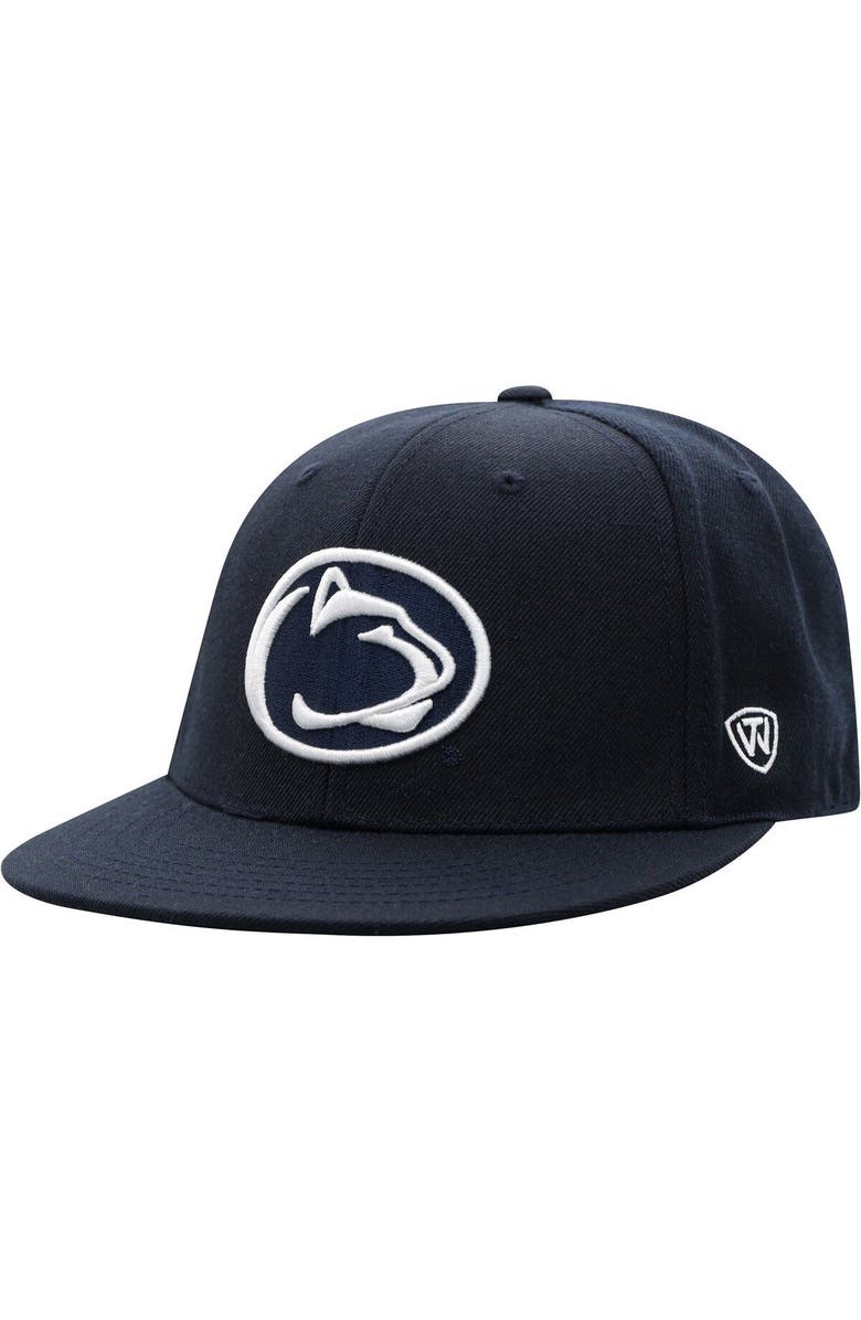TOP OF THE WORLD Men's Top of the World Navy Penn State Nittany Lions Team Color Fitted Hat, Main, color, Navy