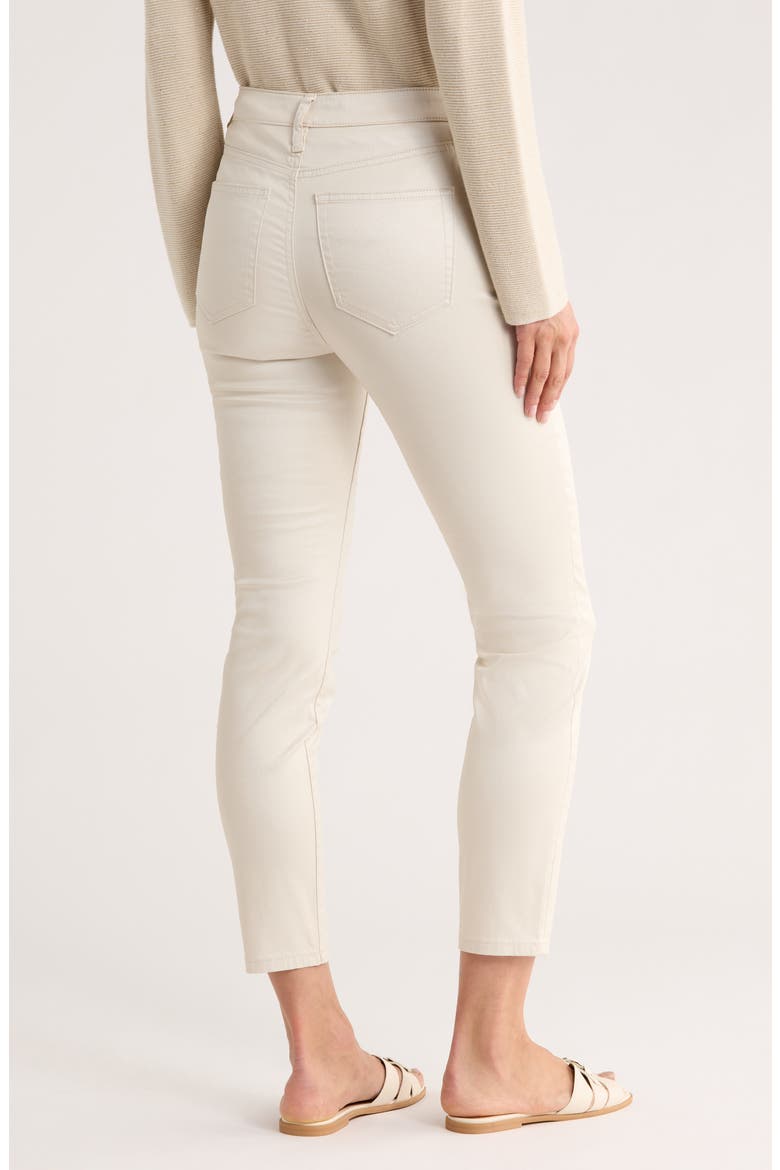 Pearl Coated High Waist Ankle Skinny Jeans, Alternate, color, SEEDPEARL