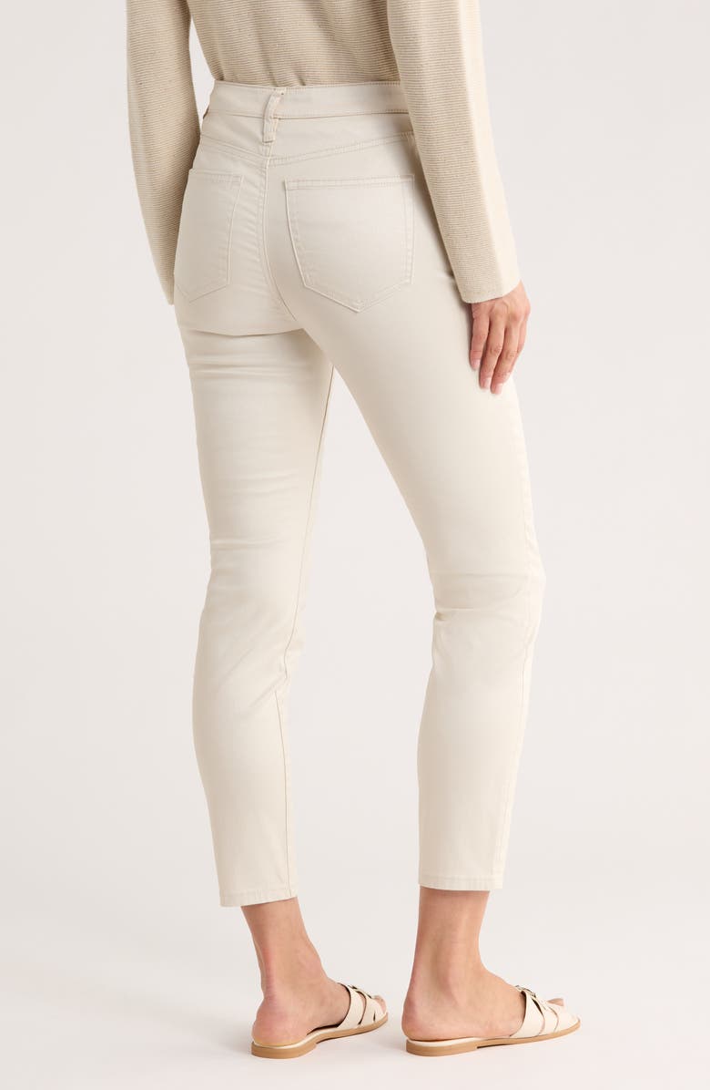 Tommy Bahama Pearl Coated High Waist Ankle Skinny Jeans, Alternate, color, Seedpearl