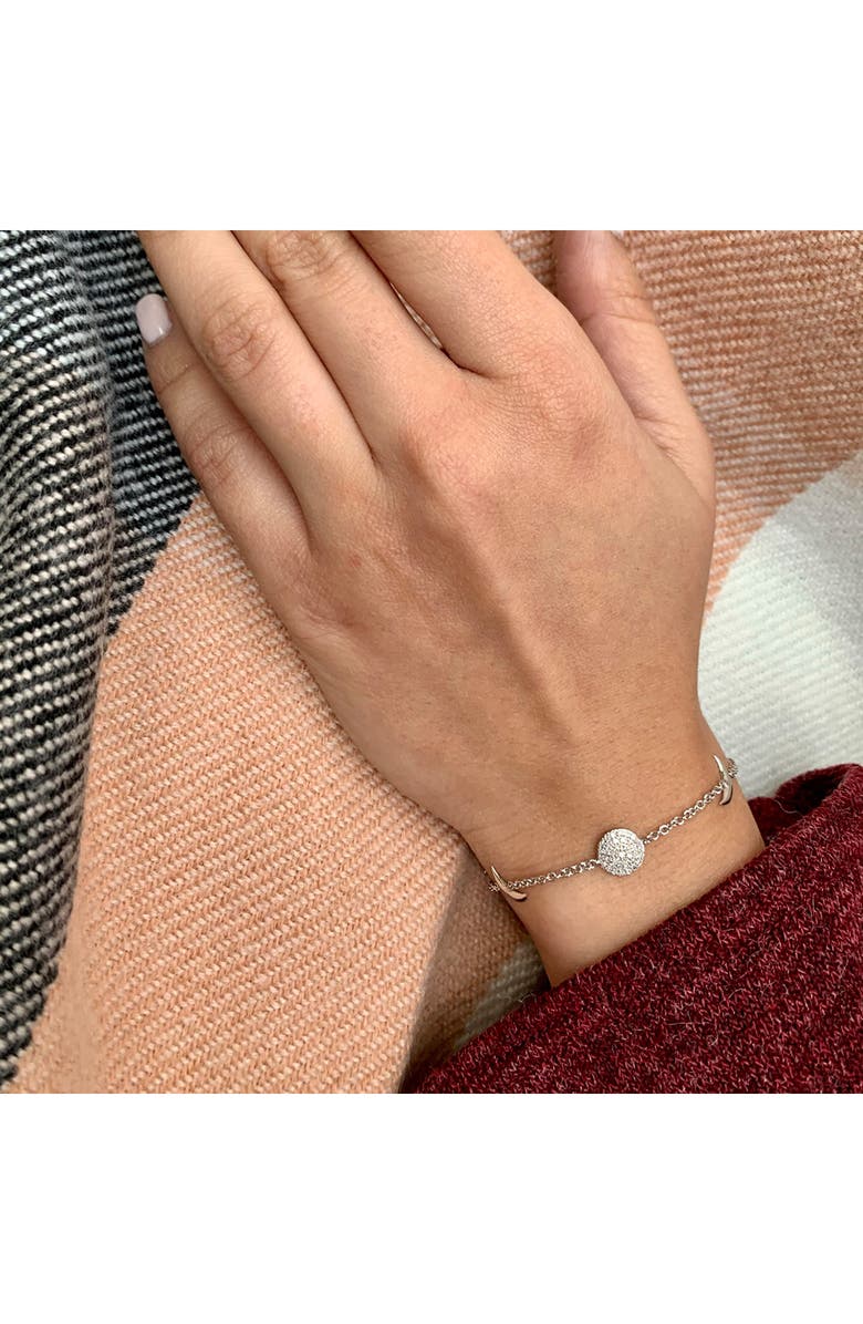 LuvMyJewelry Moonlit Diamond Station Bracelet, Alternate, color, Silver