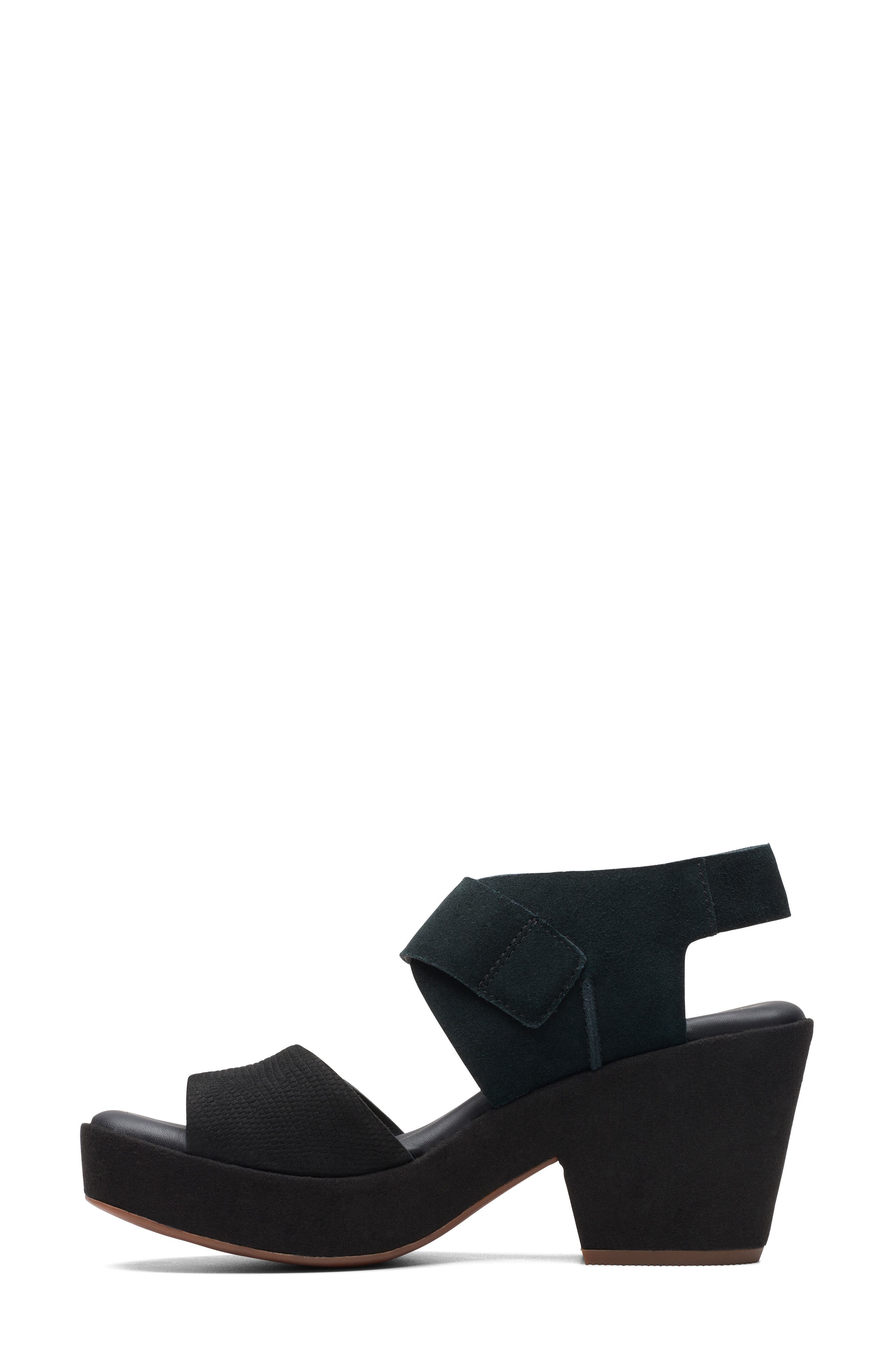 Kimmei Block Heel Platform Sandal, Alternate, color, BLACK COMBI