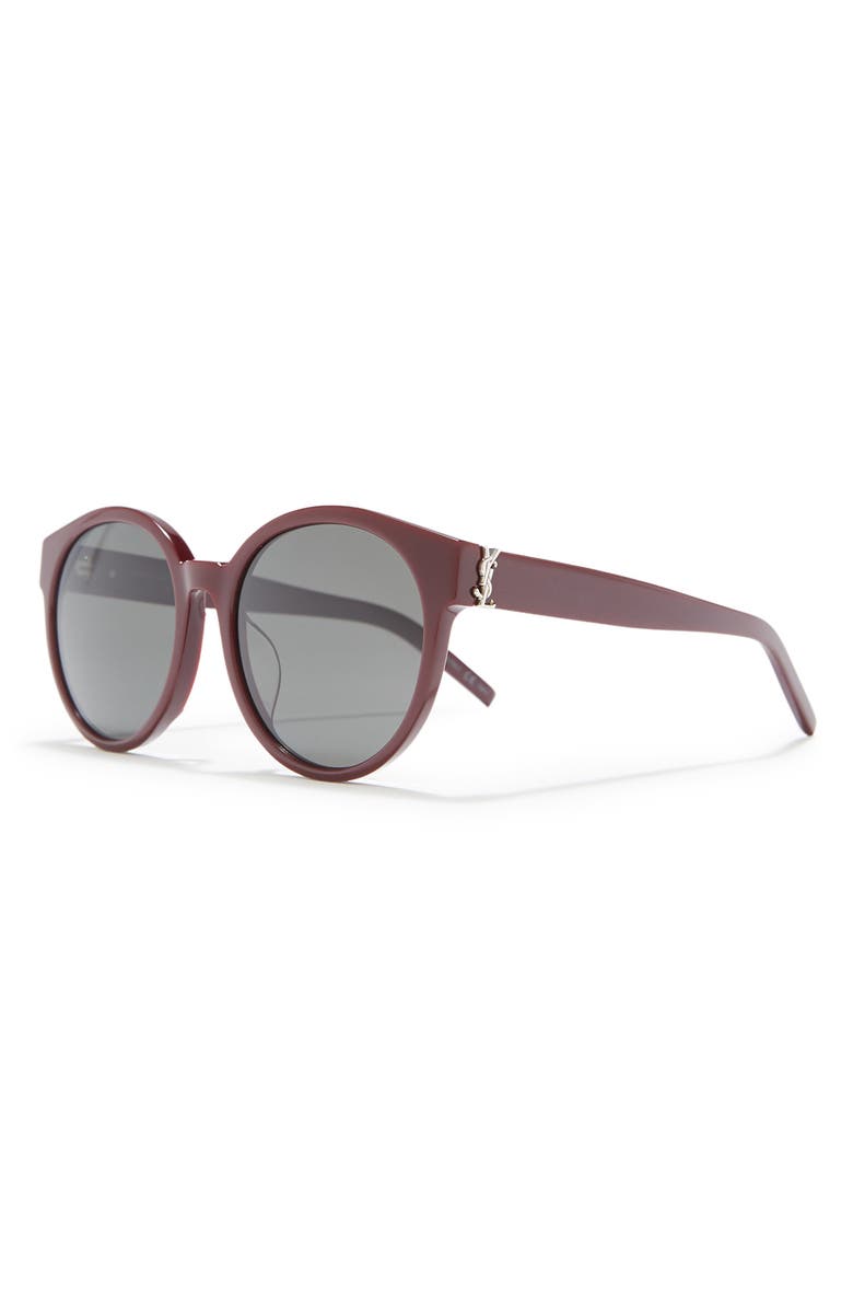 Saint Laurent 55mm Round Sunglasses, Alternate, color,