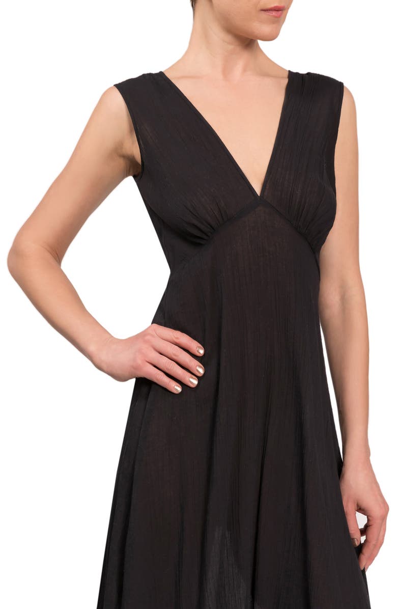Everyday Ritual Amelia Long Nightgown, Alternate, color, Black