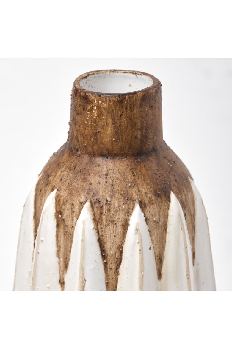 Sisko Rustic Ceramic Vase, Alternate, color, White