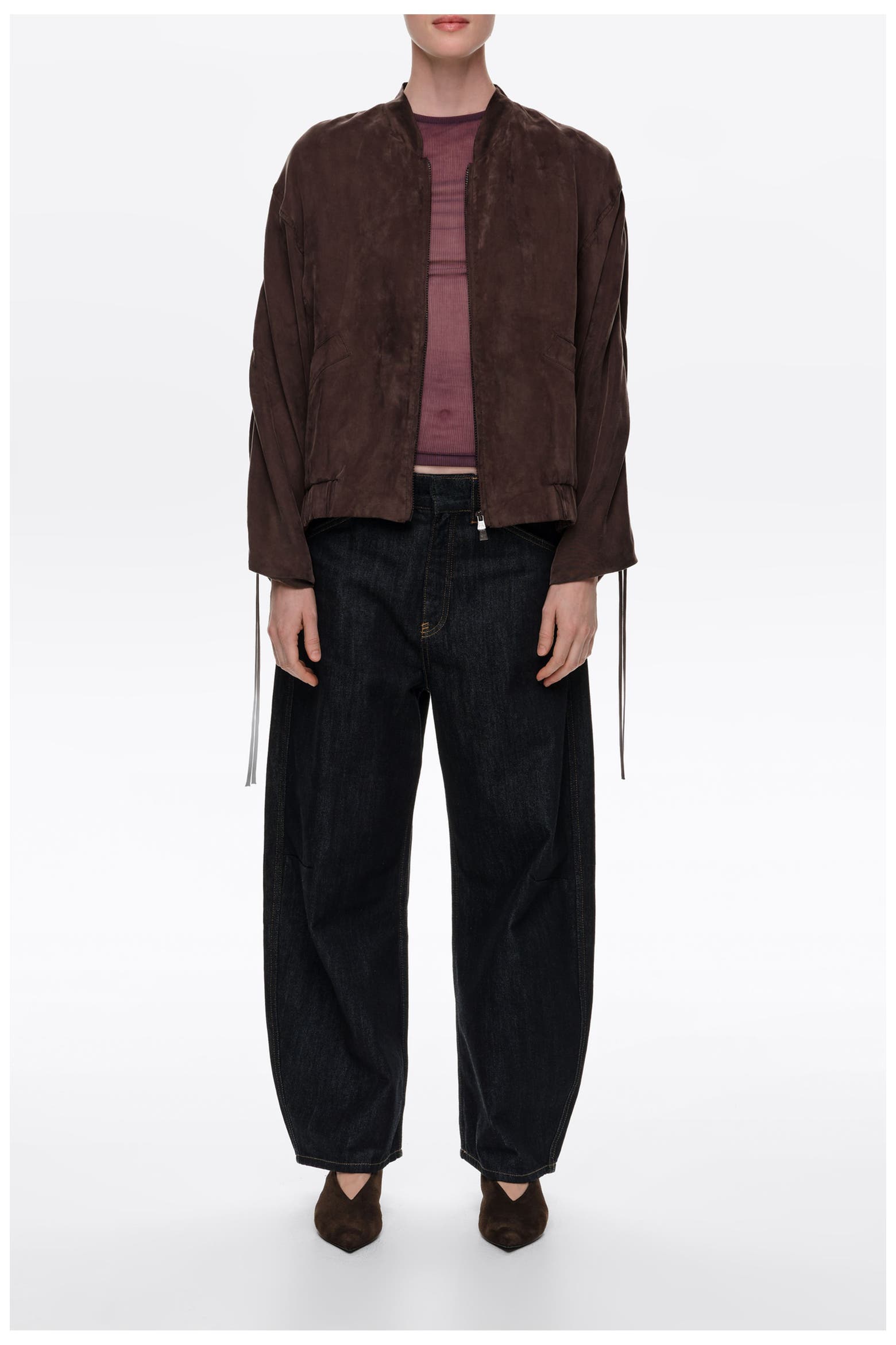 Fluids List BIMBA Y LOLA Fluid Cropped Bomber Jacket (Women) | Nordstrom