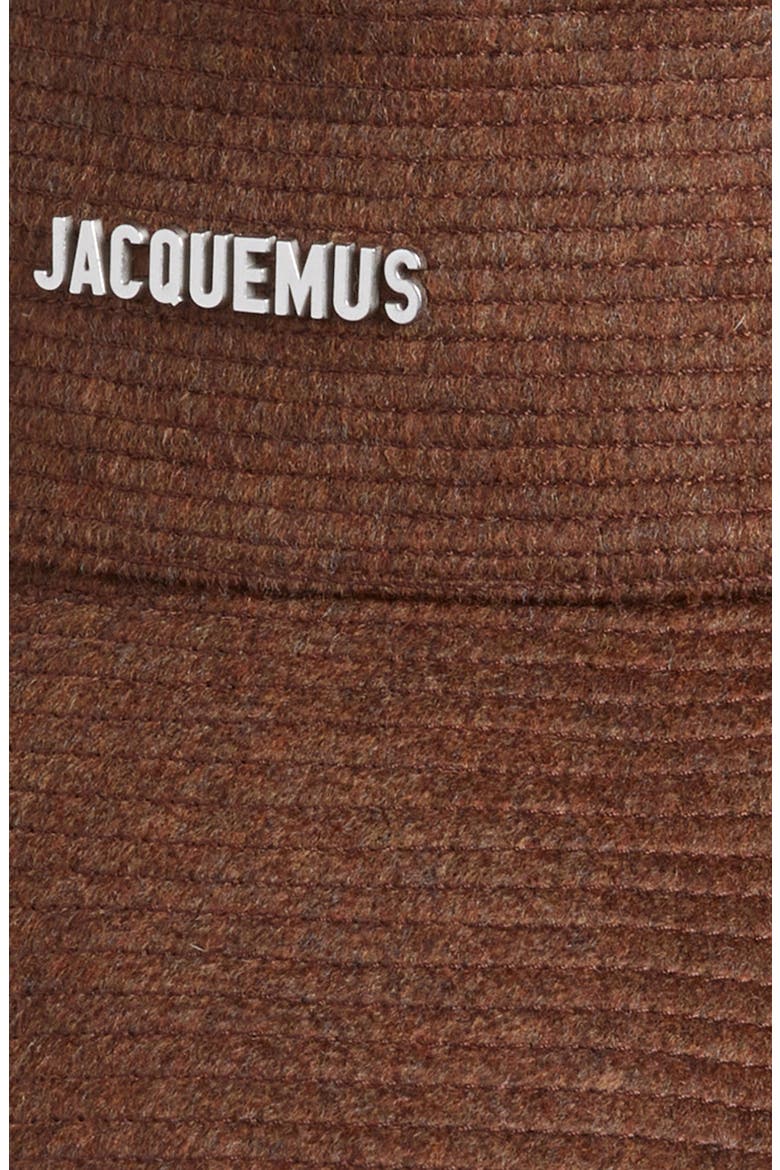 Le Bob de-Nîmes Bucket Virgin Wool Bucket Hat, Alternate, color, DARK BROWN
