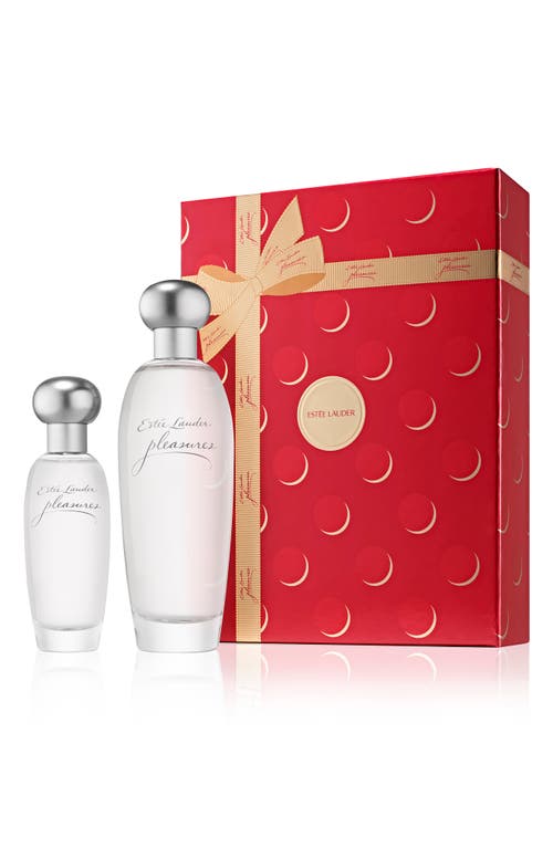 Estée Lauder Pleasures Eau De Parfum Duo $170 Value In Transparent
