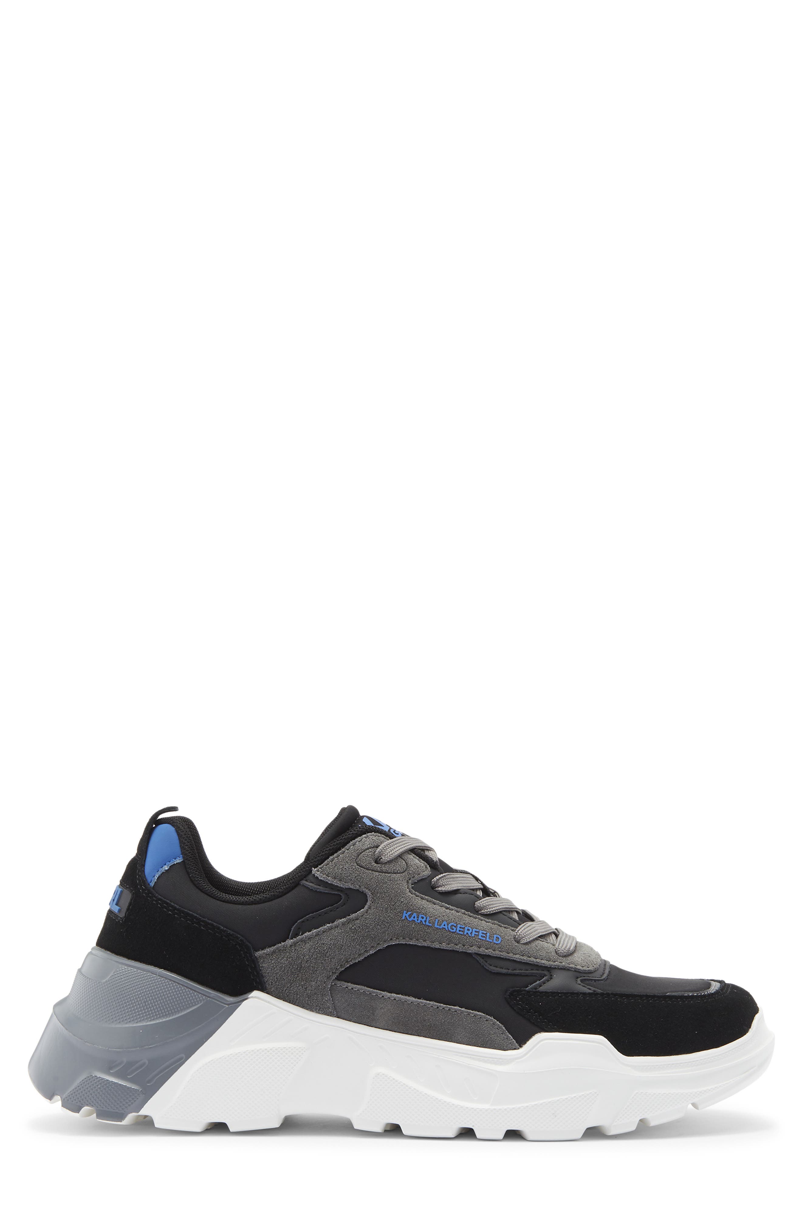 KARL LAGERFELD PARIS Runner On Two Sneaker, Alternate, color, Grey