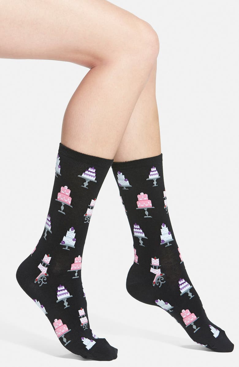 Hot Sox 'Wedding Cakes' Crew Socks, Main, color,