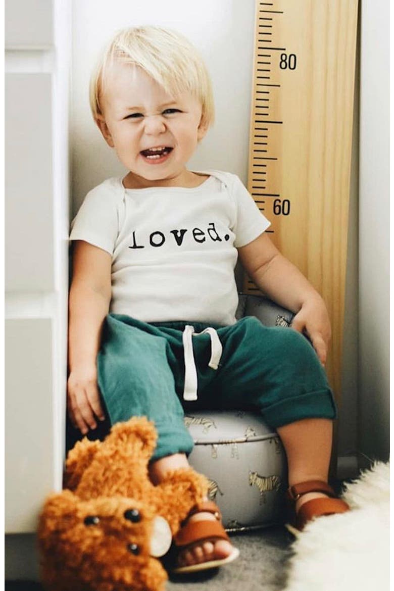 Loved Organic Cotton Bodysuit, Alternate, color, NATURAL