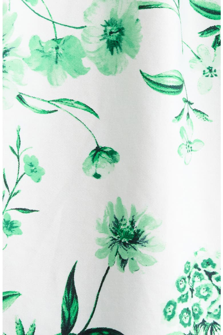 Floral Button-Up Top, Alternate, color, VIBRANT KELLY