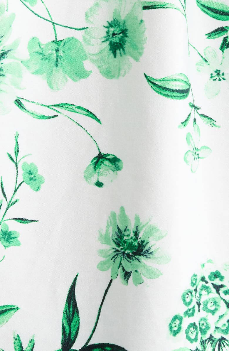 CeCe Floral Button-Up Top, Alternate, color, Vibrant Kelly