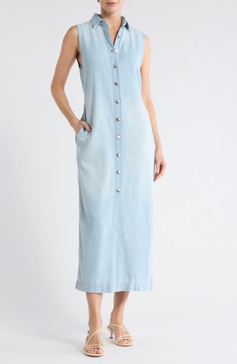 Iliana Sleeveless Denim Dress
