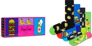 Happy Socks Assorted 4-Pack Yummy Yummy Crew Socks Gift Set