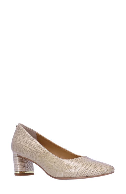 Olivienne Snakeskin Embossed Pump (Women) (Regular & Wide Width)