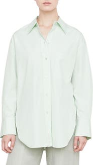 Vince Oversize Cotton Button-Up Shirt